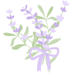 Lavender Bouquet Clipart 