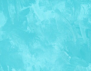 Textured Turquoise Abstract Brushstrokes on Canvas Serene and Modern Art Background.