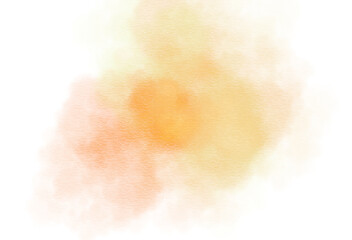 Abstract grunge rough watercolor brush strokes splashes on transparent background