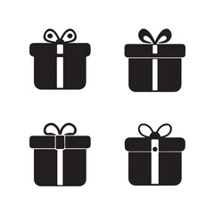 A festive set of colorful gift boxes with ribbons and bows, perfect for celebrating any holiday or special occasion