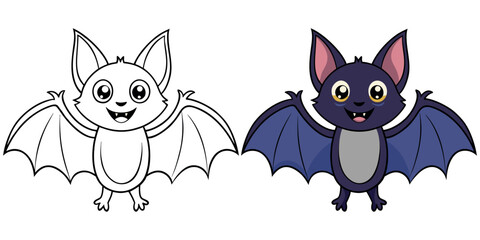 Bat icon. Bat animal simple icon. Halloween bat icon. 