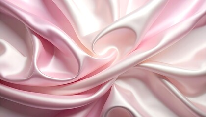 Obraz premium Elegant Pink Silk Fabric Background with Luxurious Drapes and Soft Texture