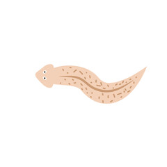 Cartoon Planaria flatworm vector illustration