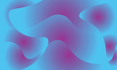Abstract wavy shapes in soft pastel colors.