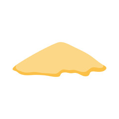 Pile of sand dunes beach vector illustration 