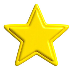 golden star isolated on white background