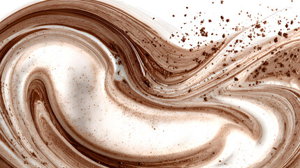 Chocolate swirl with sprinkles