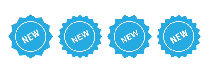 Set of new arrival tag icon set. Stickers for New Arrival shop product tags, new labels or sale badges and banners vector. Vector new icon labels pack. 