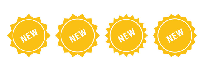 New arrival stickers. Promotion sticker , Coming Soon promo banners, stickers and tag labels. Sticker mockup new. 