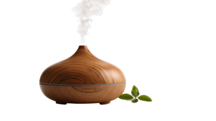 Aromatherapy diffuser with mistTransparent background, PNG file