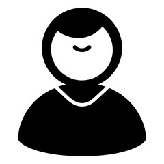 user profile icon vector black