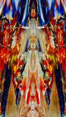 Abstract art background . Hand painting artwork on canvas .