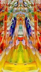 Fototapeta premium Abstract art background . Hand painting artwork on canvas .