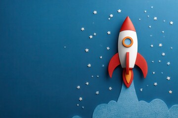 Creative back to school rocket decoration inspired by space theme designed for classroom or home learning environments during the early fall season