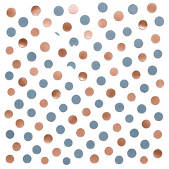 Abstract Geometric Pattern Featuring Alternating Copper and Slate Blue Circles on a Dark Background