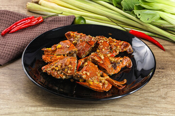 Steamed Spider crab Claws in tamatind sauce