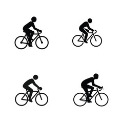 Fototapeta premium ycling with Heart Symbolizing Fitness and Love for Active Couples