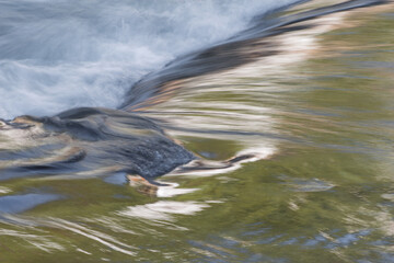 stream and reflections