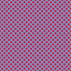 seamless geometric pattern red polka on a lilac background 