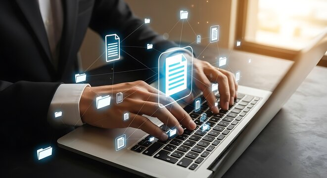 Digital data connection and organization concept