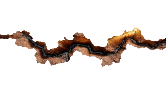 Wound Formation on Rust: Detailed image of a rusted surface, the textured surface displays evidence of corrosion