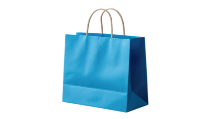 Gift Bag in Blue: An attractive blue paper bag with matching handle that's perfect for packaging and gifting products for multiple occasion.