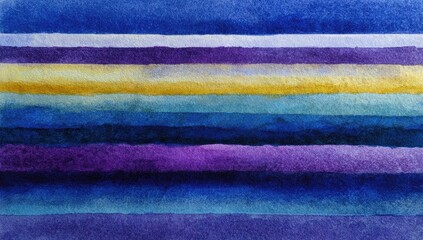 Fototapeta premium Abstract watercolor stripes, blue hues, texture background, design element