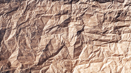 Abstract vintage crumpled paper background with text space for design projects