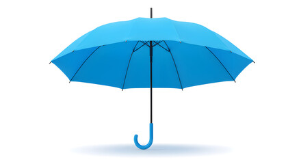 blue umbrella isolated on white