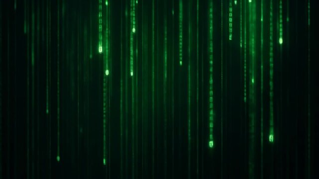 Matrix Code Digital Rain Animation Loop
