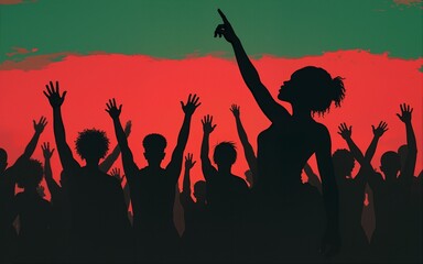 Juneteenth Freedom Day. June 19 African American Liberation Day. Black, red and green. 2022. Vector. High quality