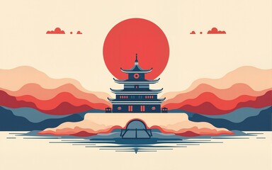 Vector illustration for National Liberation Day of Korea. High quality