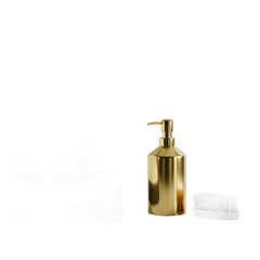 Obraz premium Bathroom accessories and towel isolated on transparent background 
