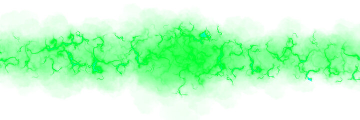 Sci-Fi green Energy effect on transparent background