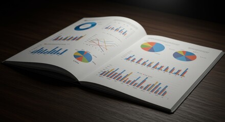 Data visualization booklet featuring comprehensive charts for effective analytics