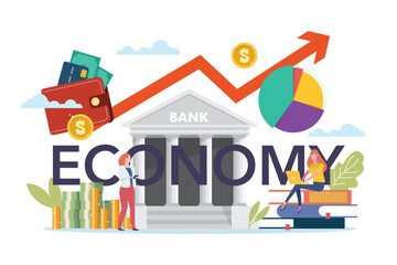 Economy class with economic elements