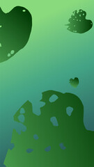 Leaf Pattern Background with Soft Ombre Gradient