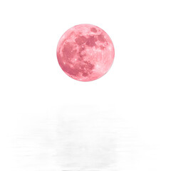Obraz premium full moon ISOLATED ON TRANSPARENT BACKGROUND 