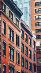 Obraz premium Urban cityscape with old and modern buildings