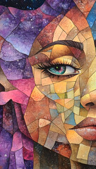 Galactic Mosaic Self Portrait