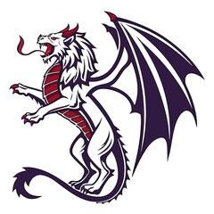 Obraz premium black dragon tattoo