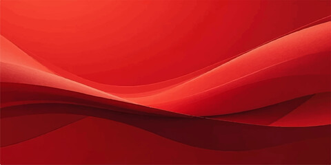 Red silk wave background with smooth abstract lines and soft texture