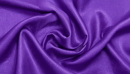 Obraz premium Luxury Purple Draped Fabric Background with Soft Shadow and Smooth Texture