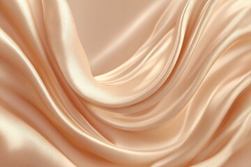 Flowing sand-colored fabric enhances elegance and softness in elegant draping and texture, perfect for fashion and interior design applications