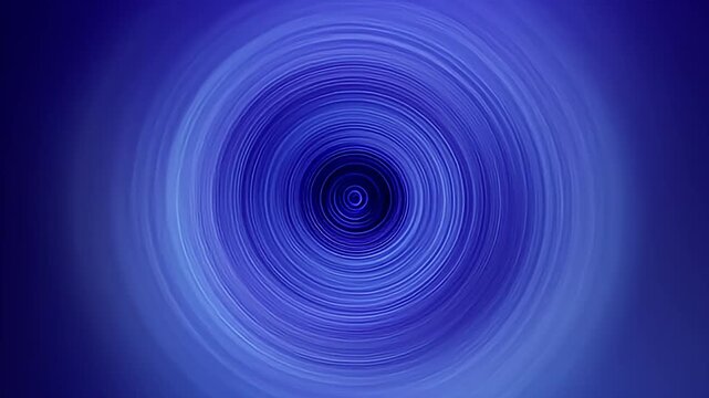 Abstract image of concentric circles in shades of blue, blurred for a dynamic feel