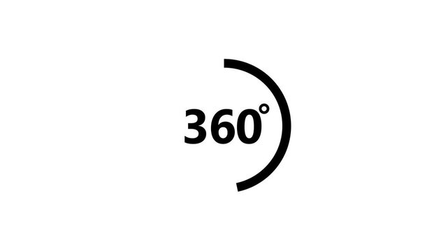 360 degree view icon animation, Icon 360&deg; animation with optional lama matte. Chroma key included