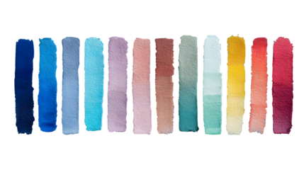 Watercolor paint swatches