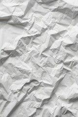 Abstract White Crumpled Paper Texture Background for Design and Creative Projects.