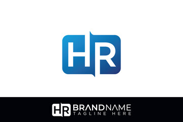 Fototapeta premium HR letter hr logo icon