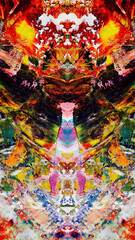 Abstract art background . Hand painting artwork on canvas .